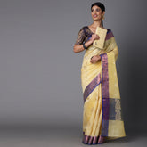 Featuring A Sheer Beautiful Saree Highlighted With Contrast Jacquard Broad Border