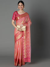 Featuring A Sheer Textured Saree With Butti All Over Highlighted With 2 Borders