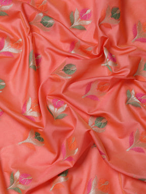 Features A Radiant Silk Blend Saree With Jacquard Ethnic Buttis All Over